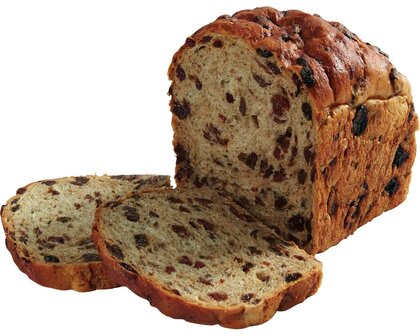 Rozijnenbrood wit  tarwe  bus