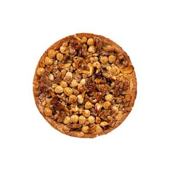 noten fudge taartje