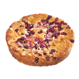 vegan spelt cranberry amandelcake