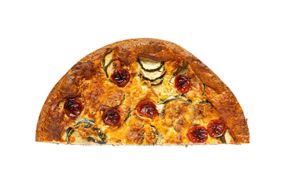 quiche courgette-geitenkaas-tomaat
