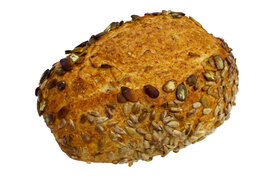 Bruin spelt pompoen zonnepit desem